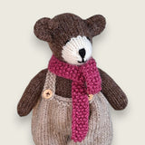 Hand Knitted Scarves for Collectible Bears
