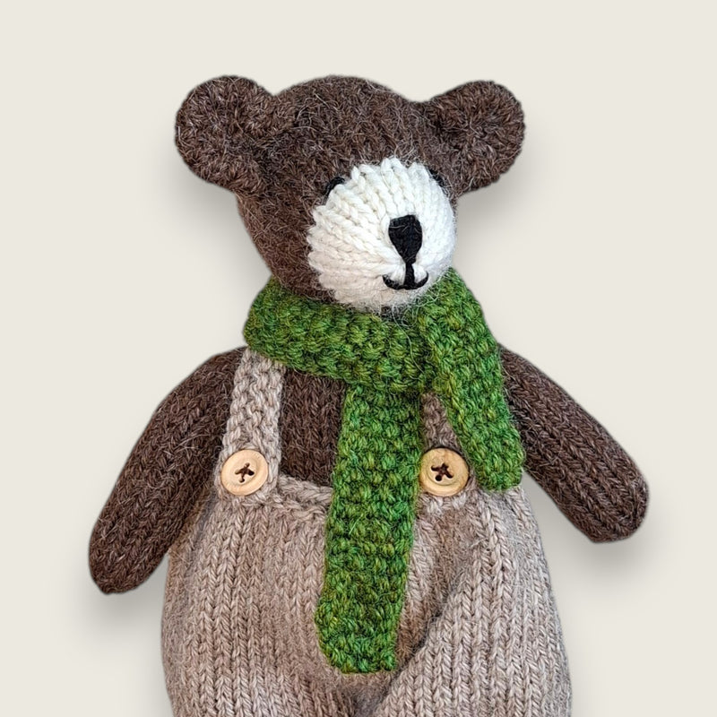 Hand Knitted Scarves for Collectible Bears