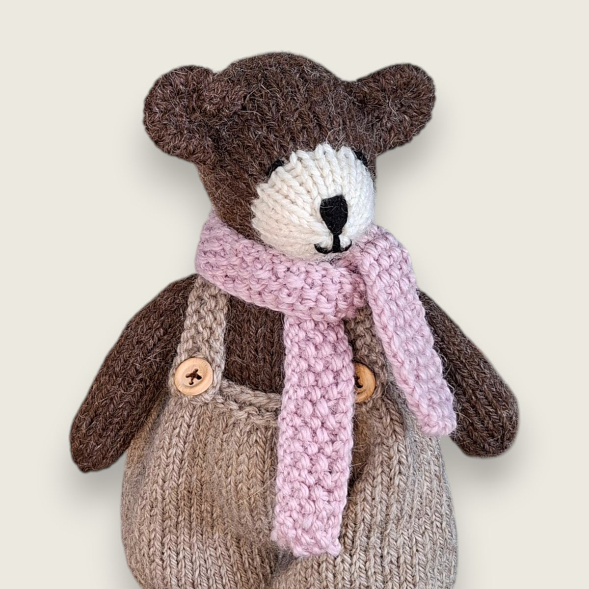 Hand Knitted Scarves for Collectible Bears