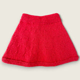 Handknitted Merino Wool Capelet in Red
