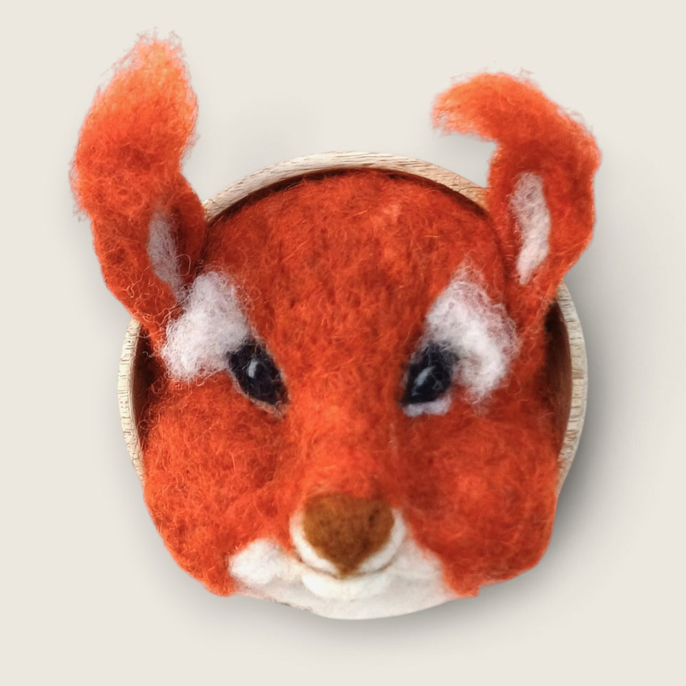 Red Squirrel Fibre Art